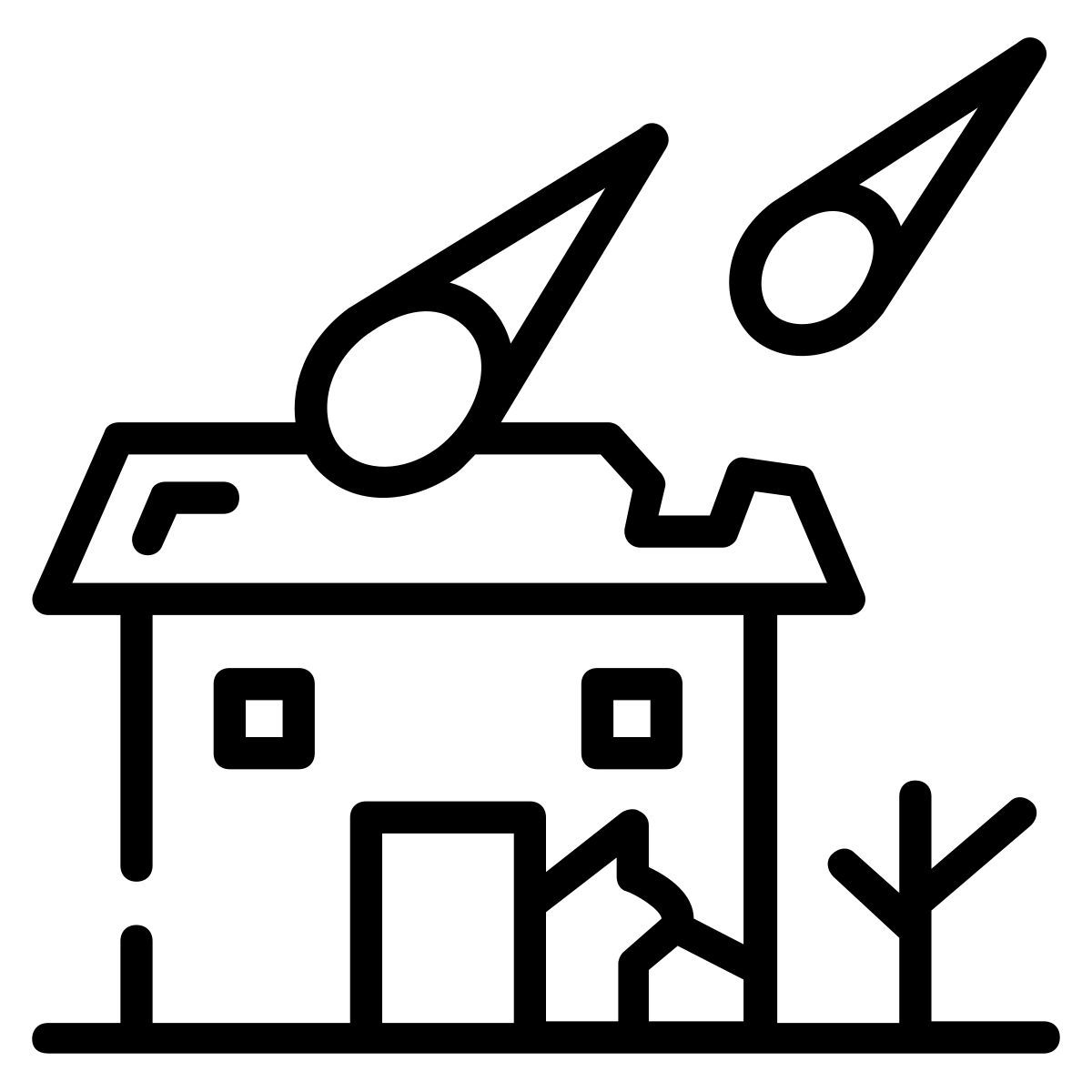 chute de météorite icon