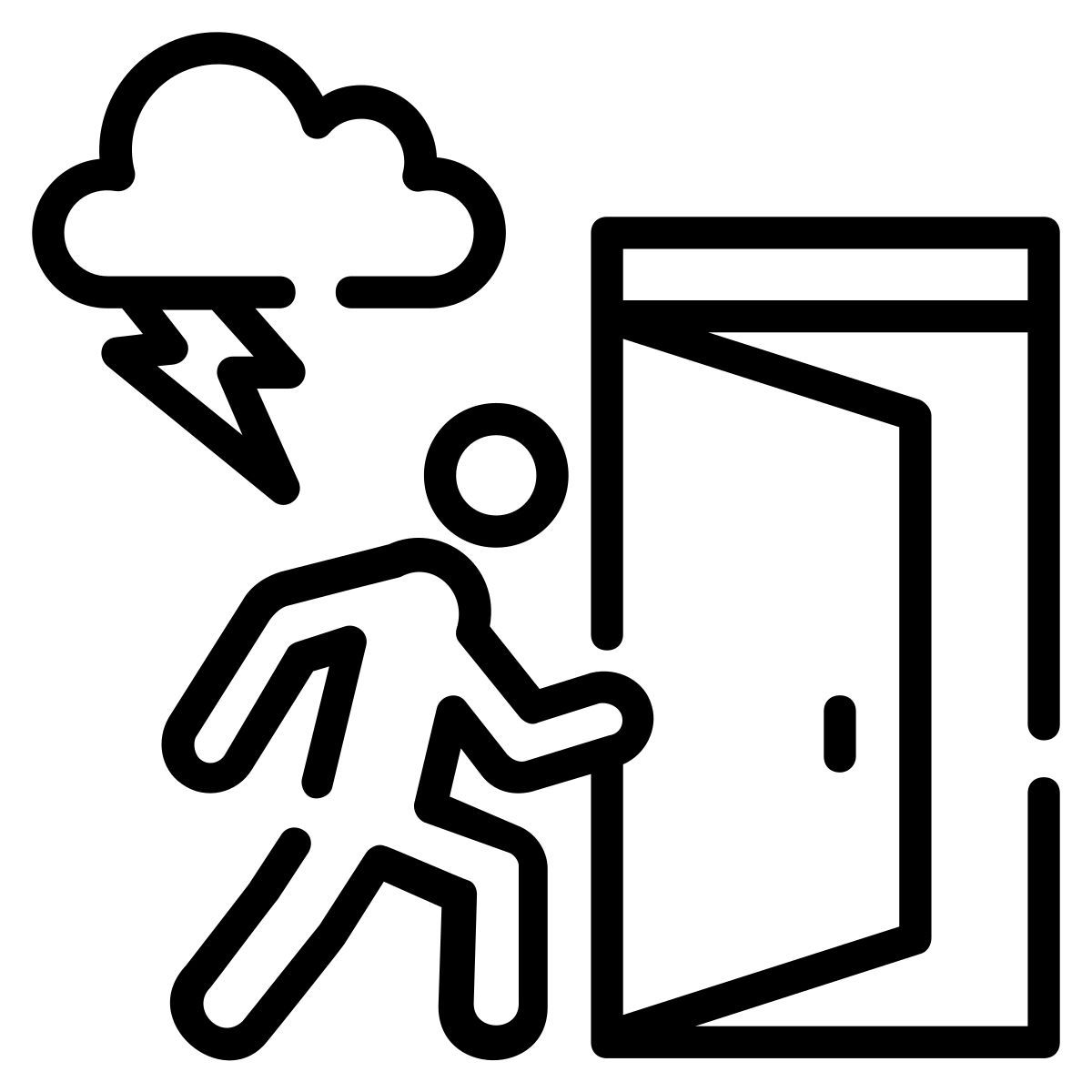 lightning cloud icon