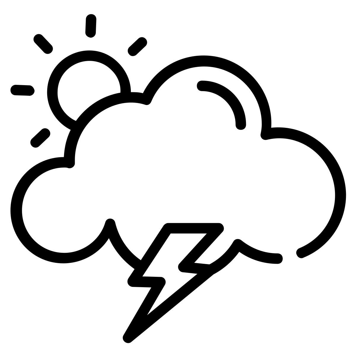clima con rayos icon