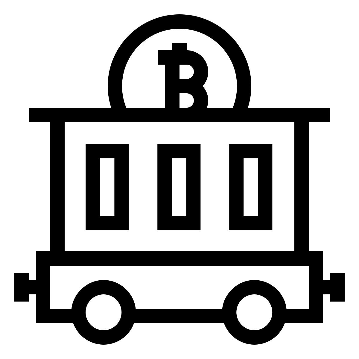 mining cart icon