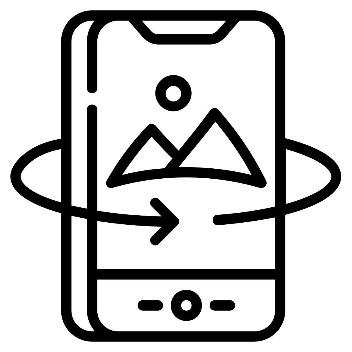 mobile panorama icon