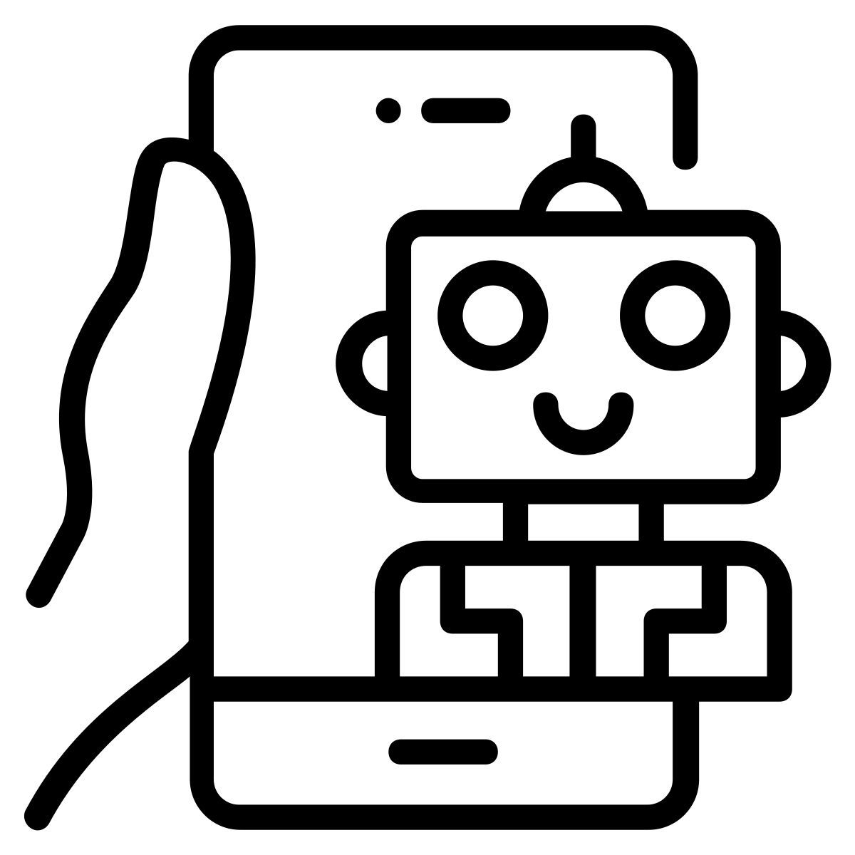 robot en ligne icon