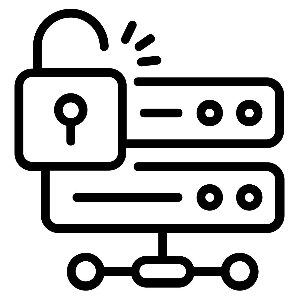 serveur sécurisé icon