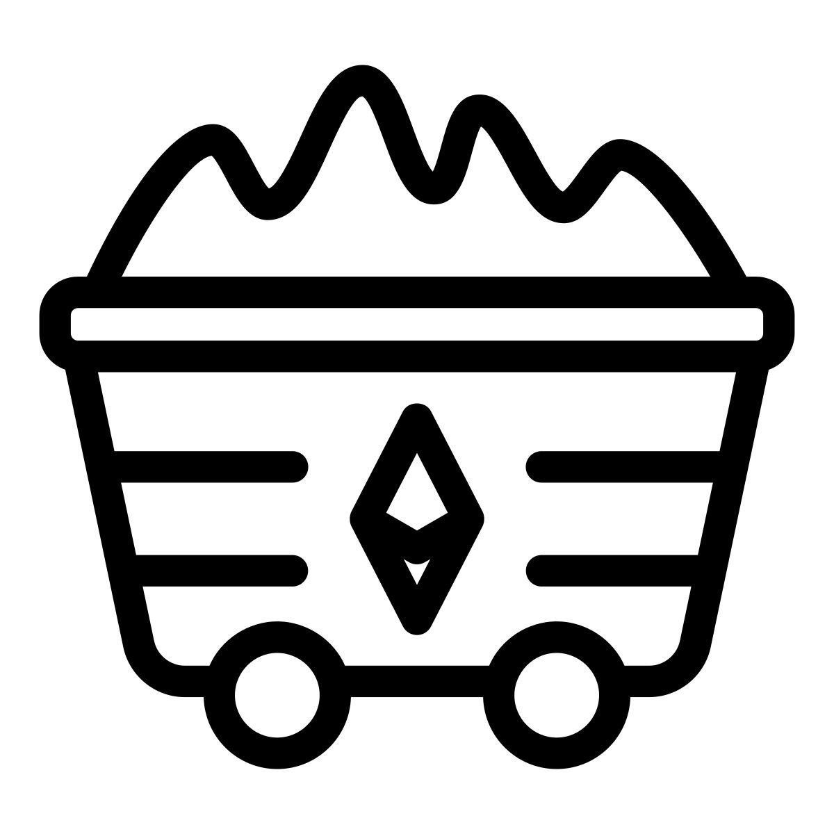 mining cart icon