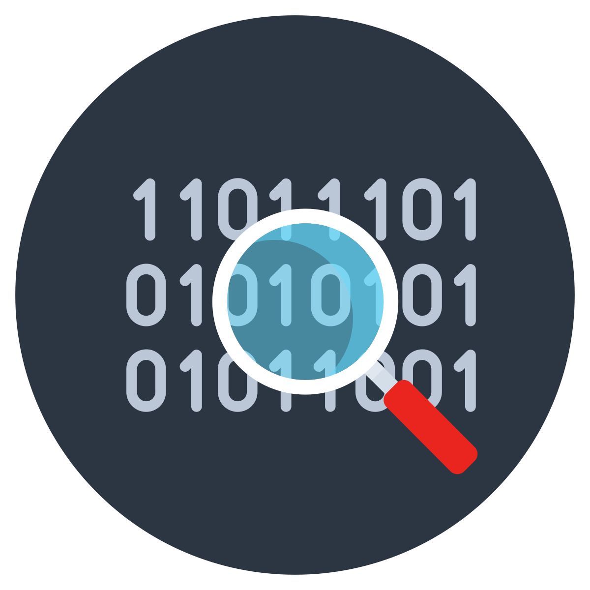 binary code icon