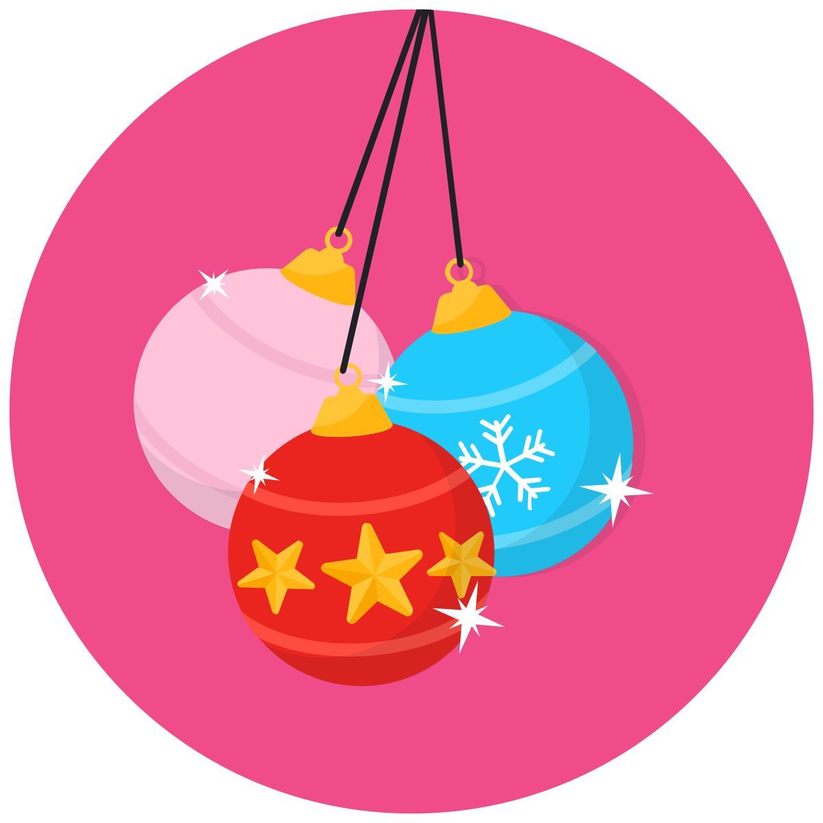 christmas balls icon
