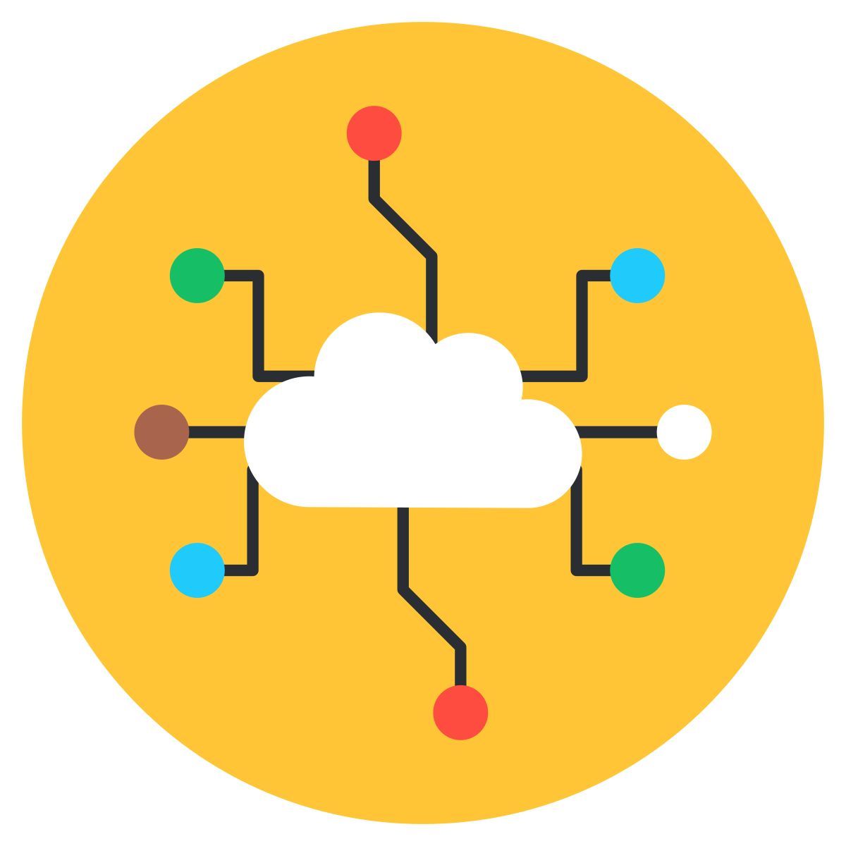 Cloud computing icon
