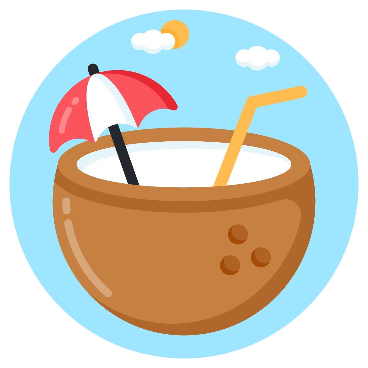 coconut drink icon