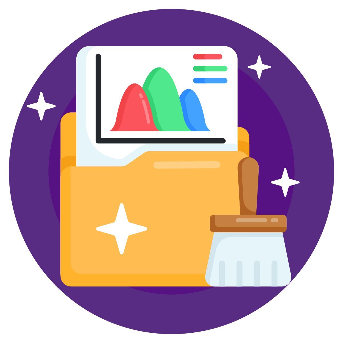 data cleaning icon