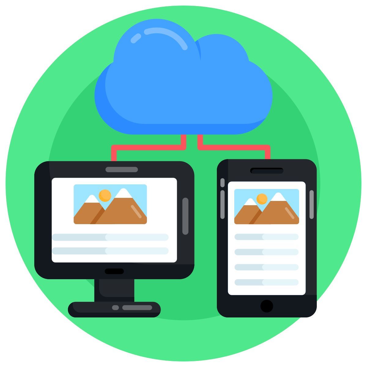 data transfer icon