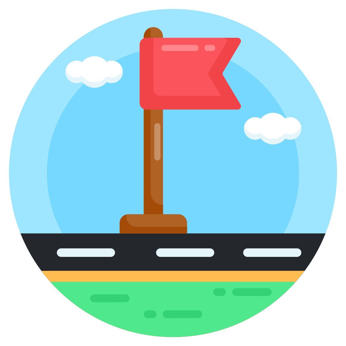 flag pole icon
