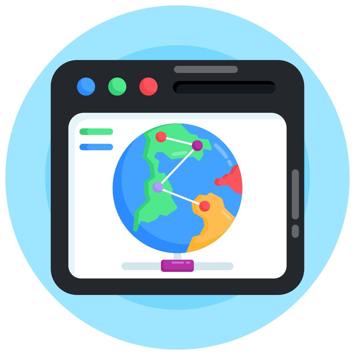 global connection icon