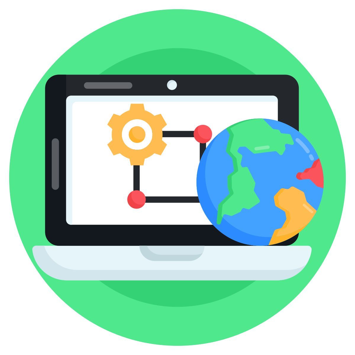 Réseau mondial icon