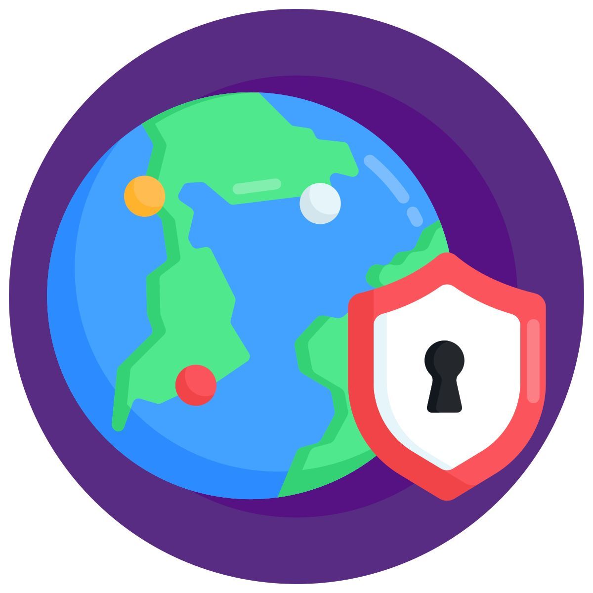 sécurité mondiale icon