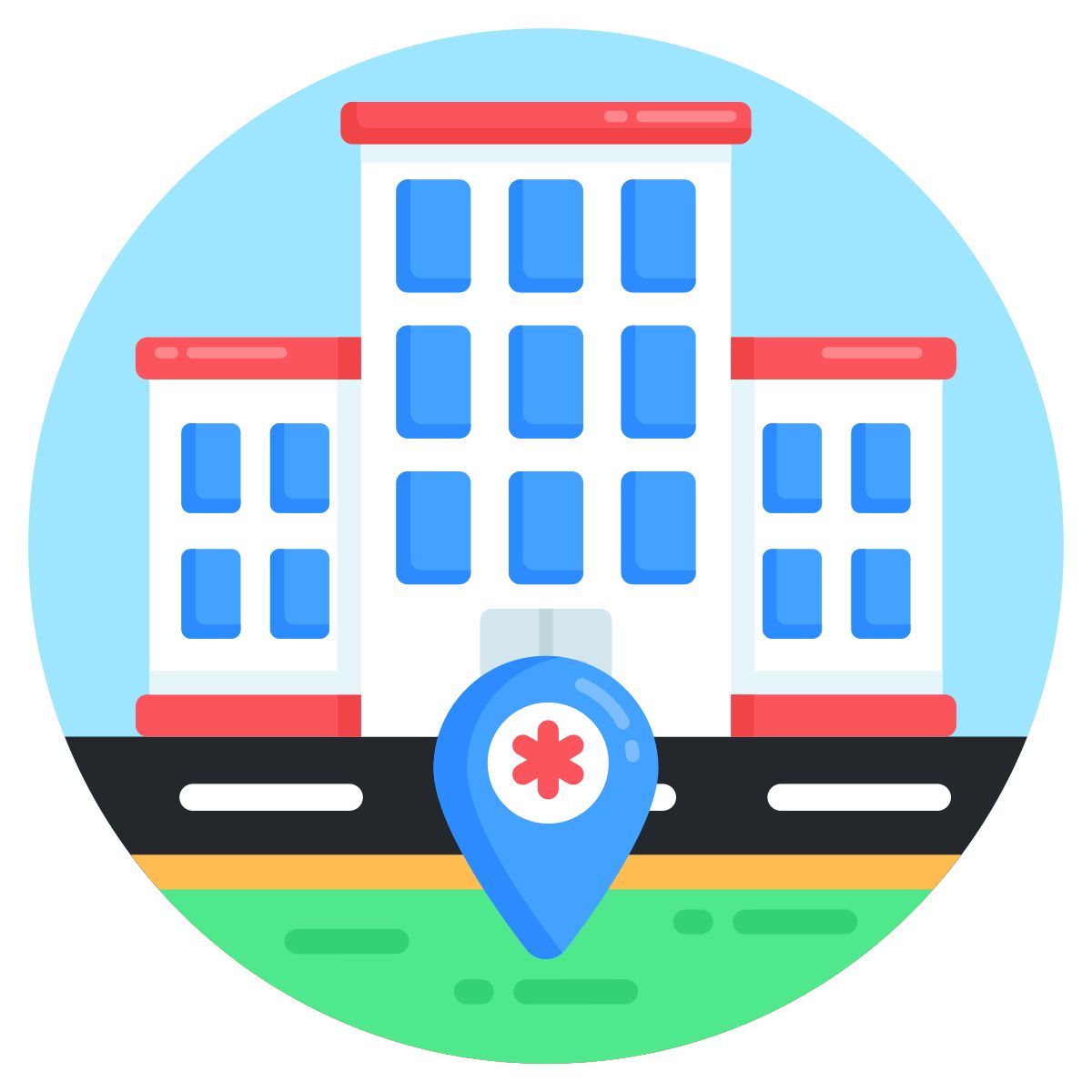 hospital location icon