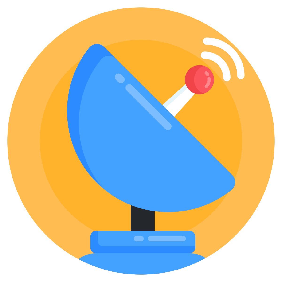 parabolic dish icon
