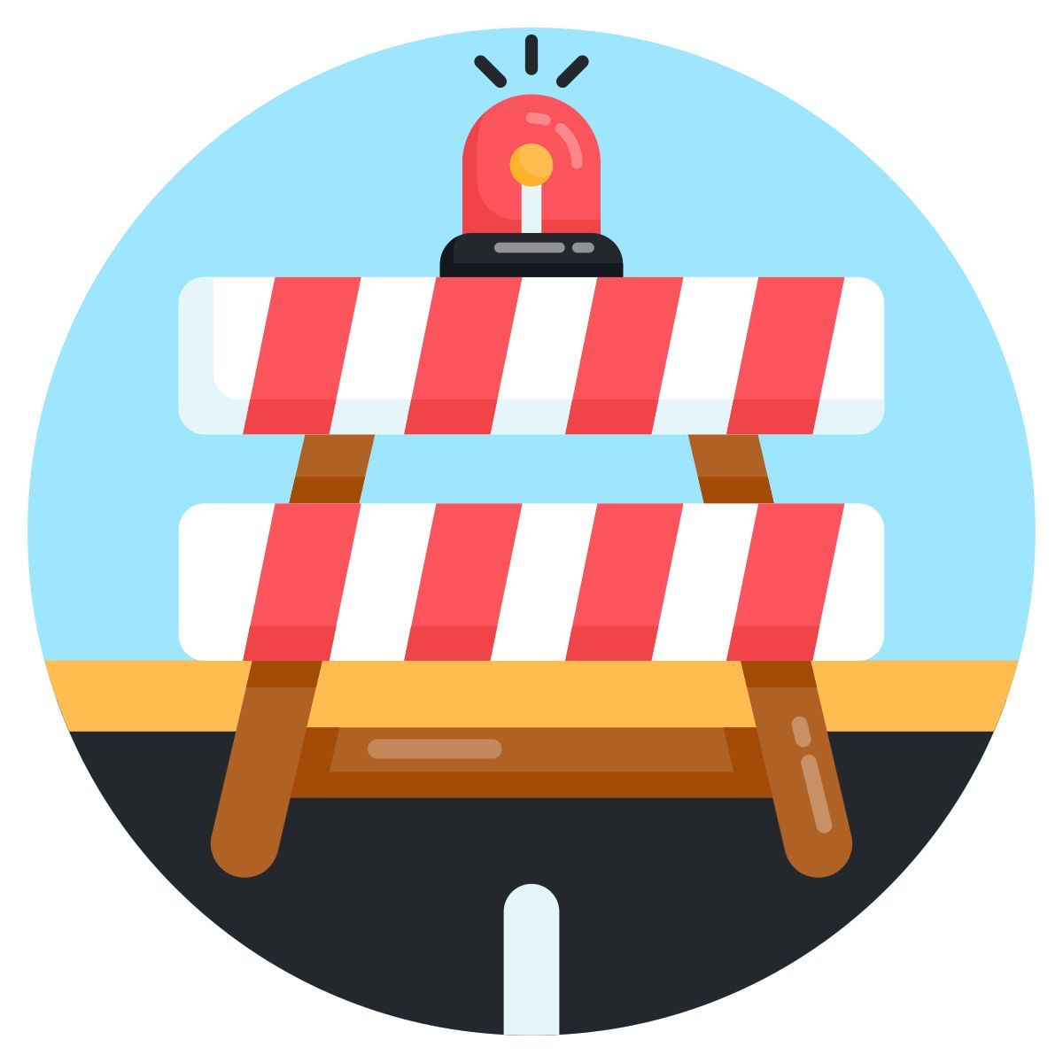 straßenbarriere icon