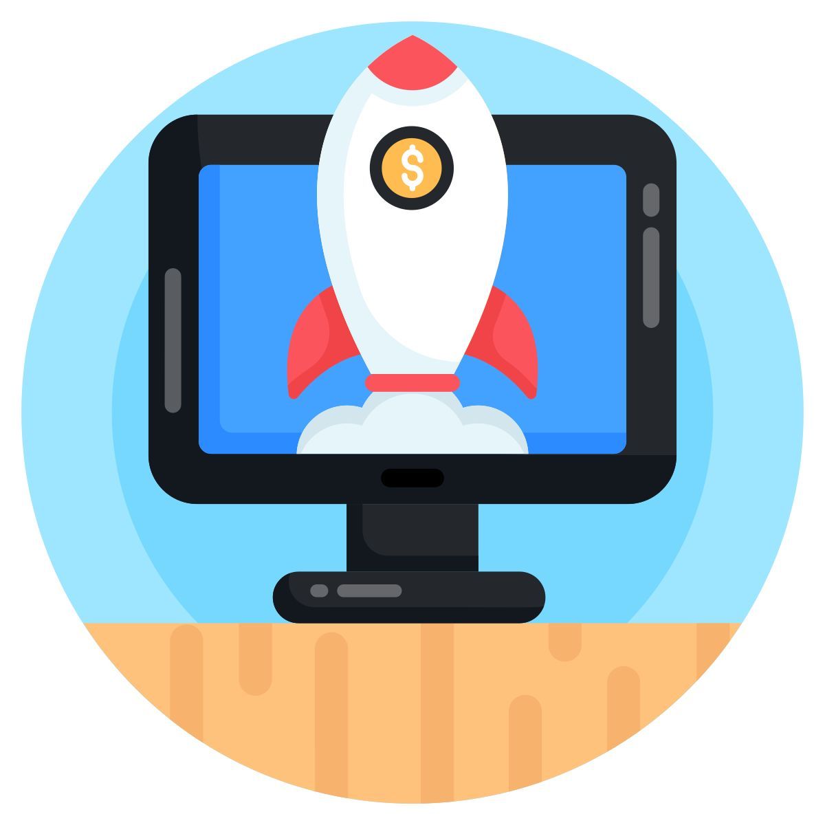 rocket launch icon