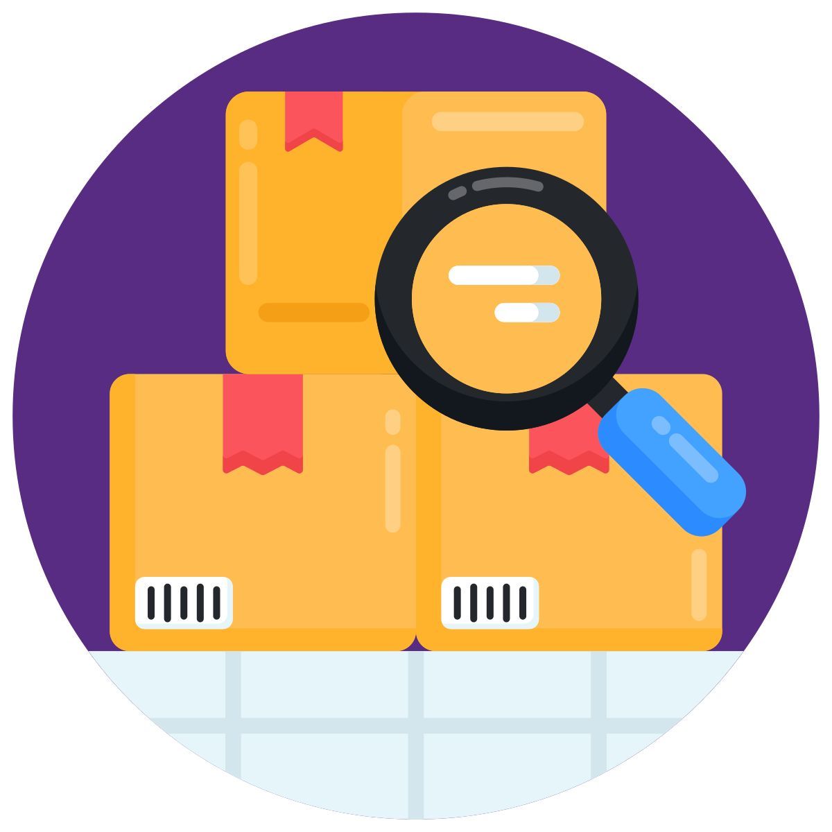 search parcel icon