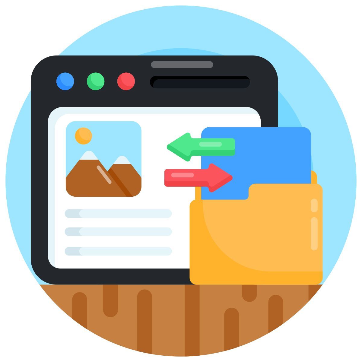 데이터 전송 icon