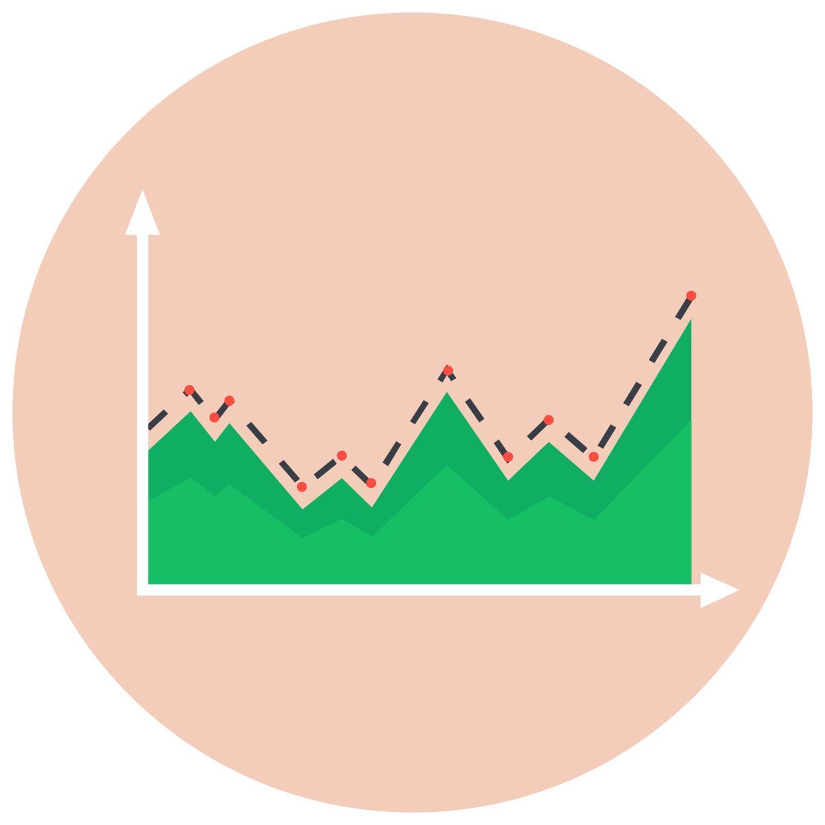area graph icon