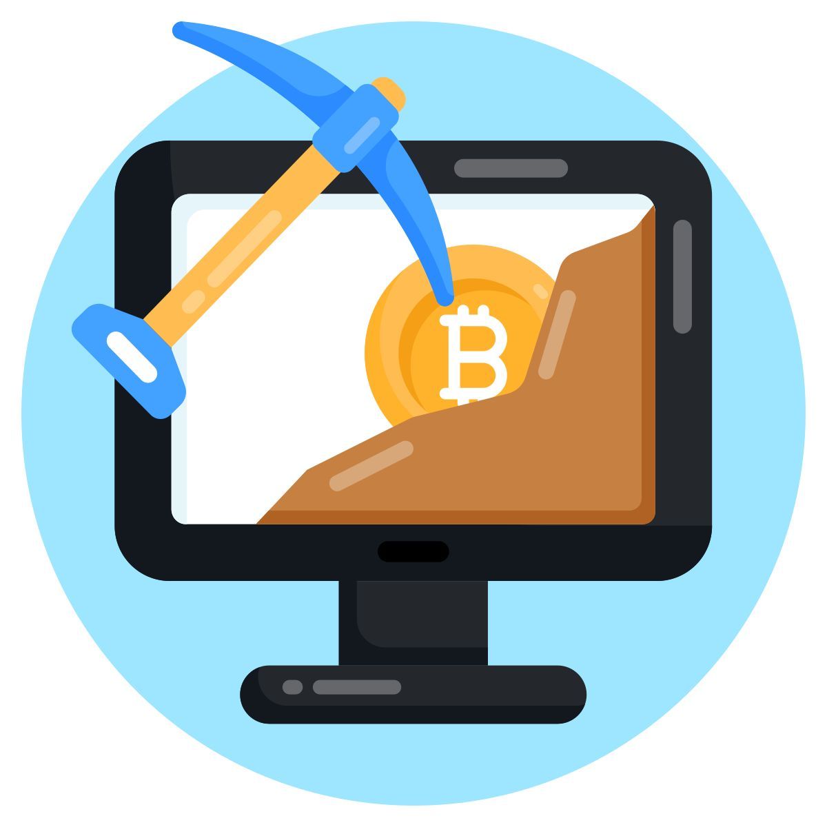bitcoin mining icon