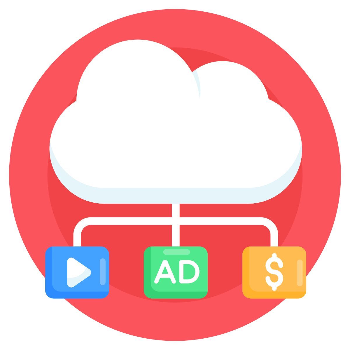données en nuage icon