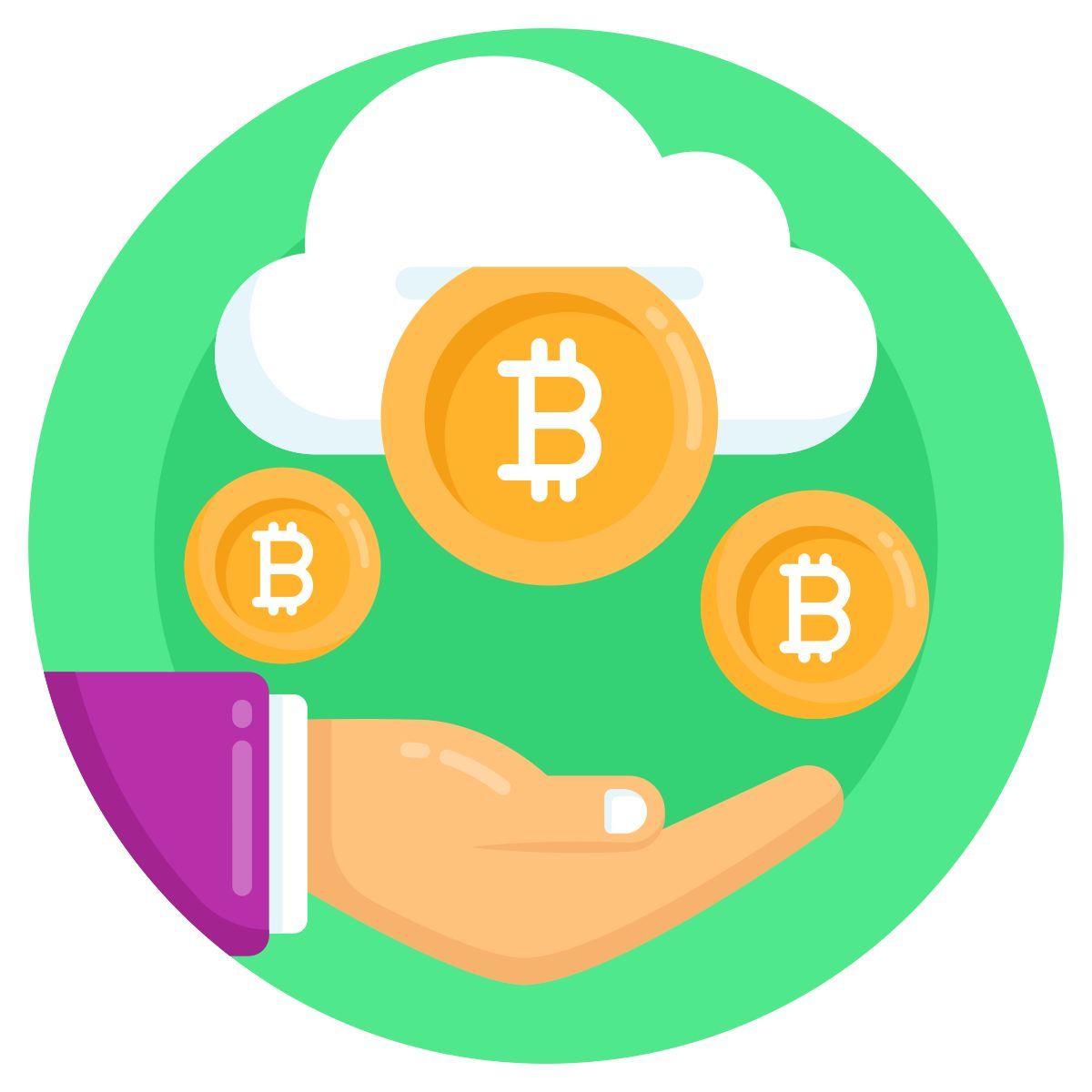 cloud mining icon