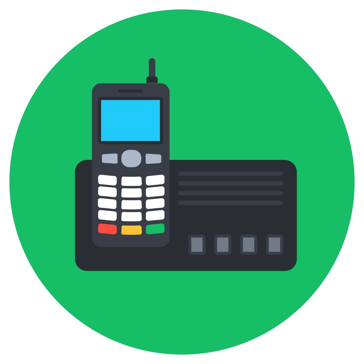 schnurloses telefon icon