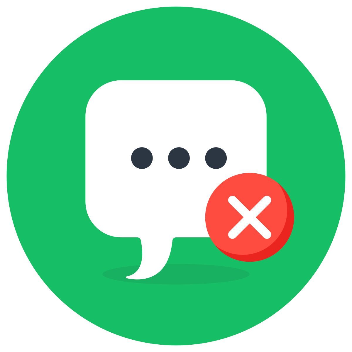 delete message icon