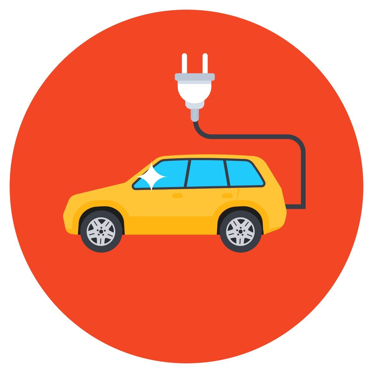 electric car icon