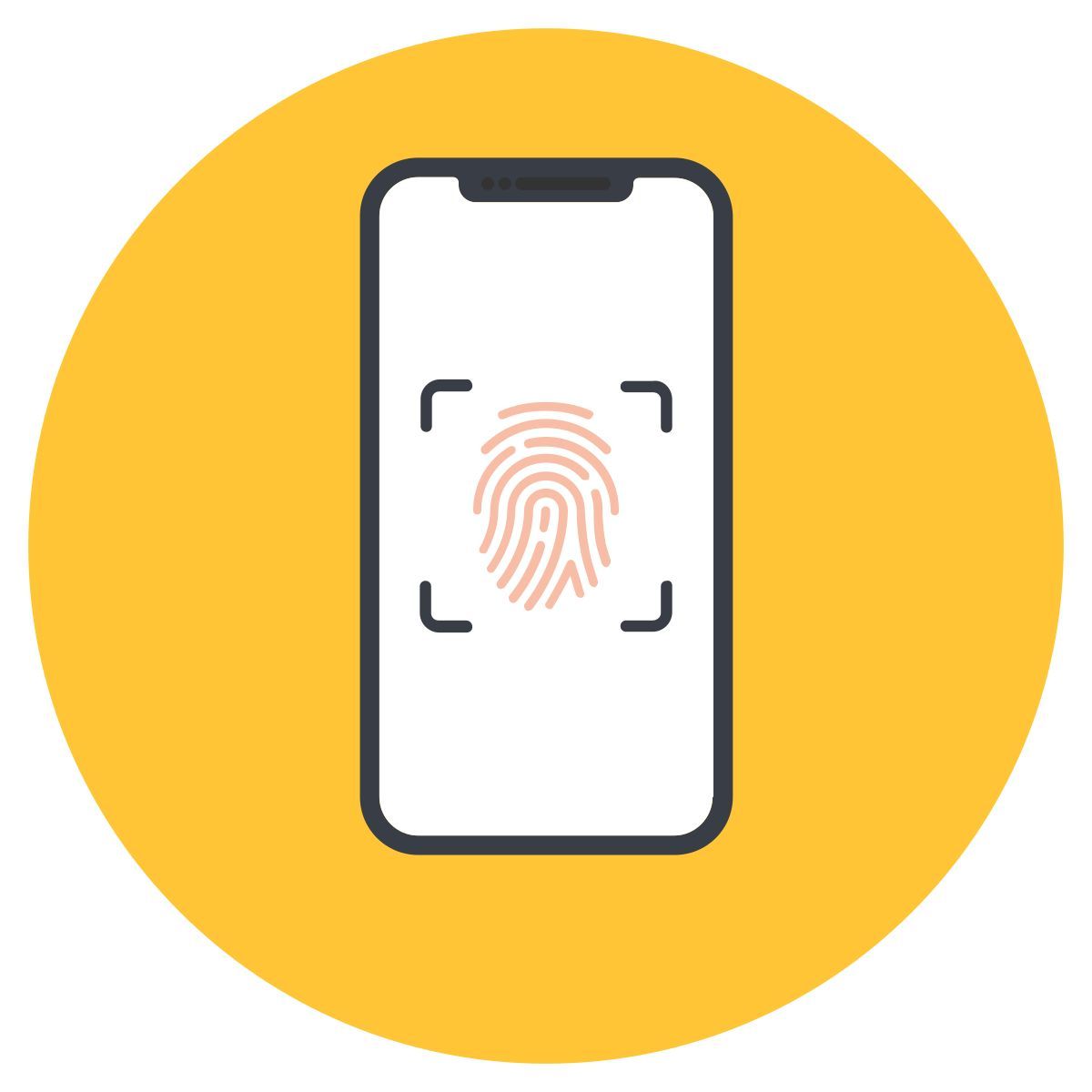 fingerprint scan icon