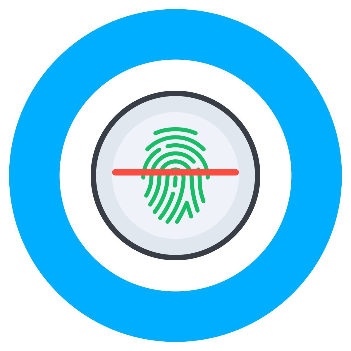 fingerprint scanner icon