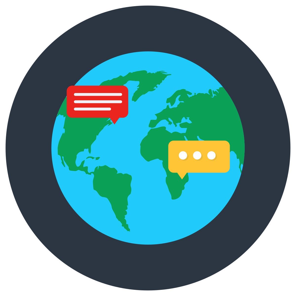 globale kommunikation icon