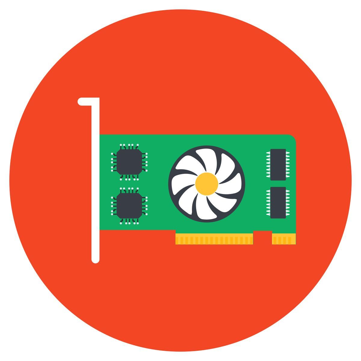 placa gráfica icon