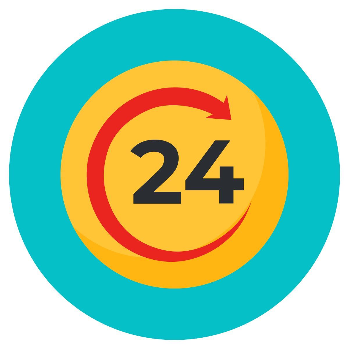 round clock icon