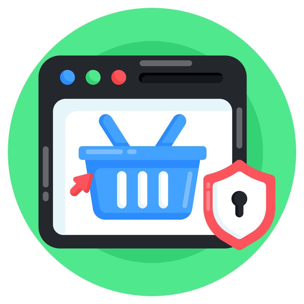 sicheres einkaufen icon