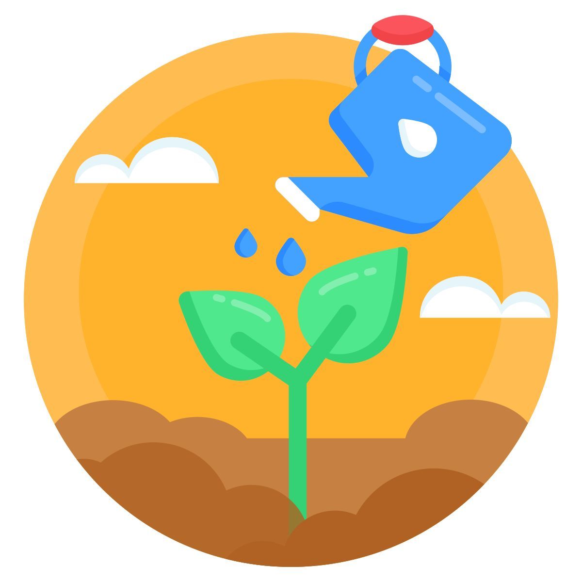 watering plants icon