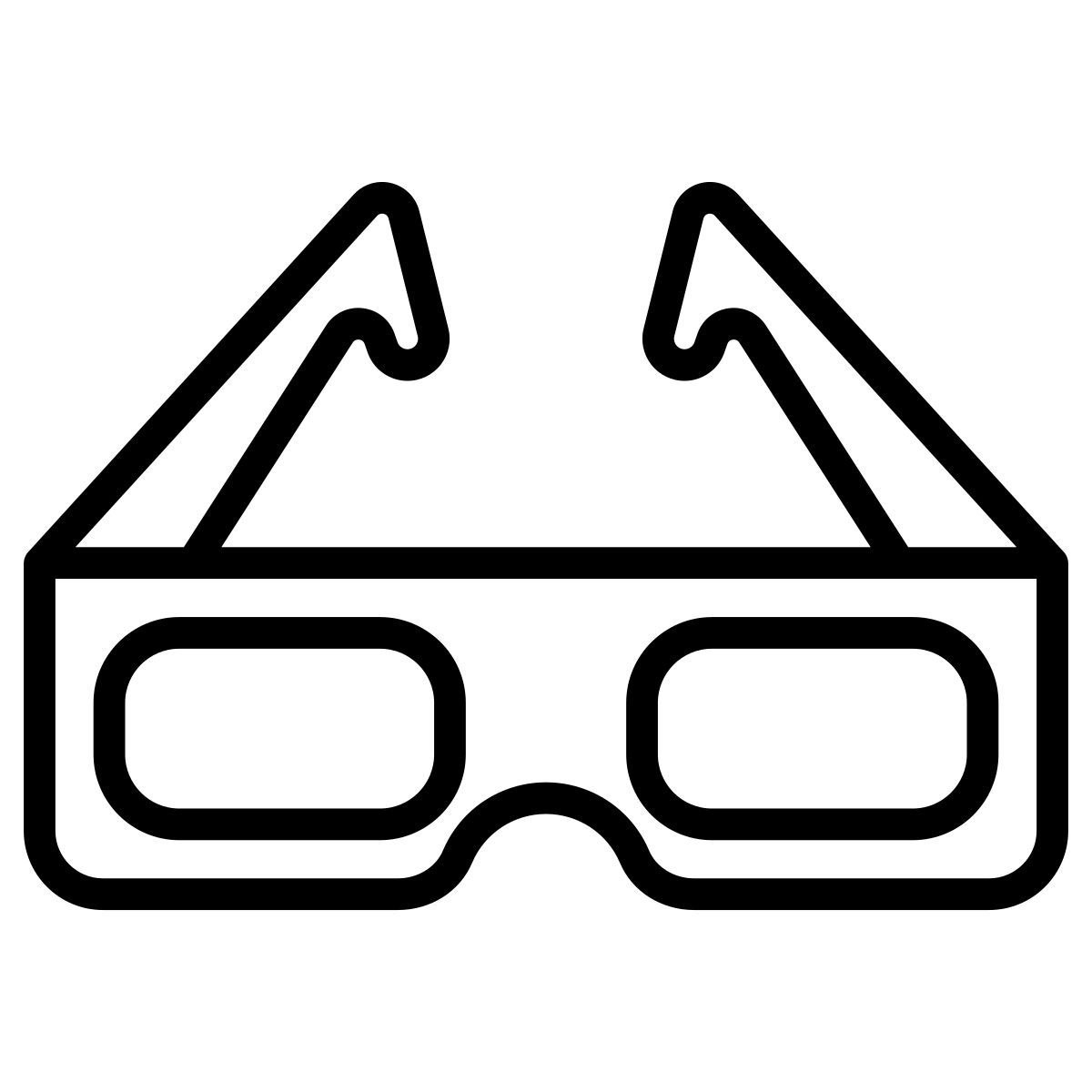 3d glasses icon
