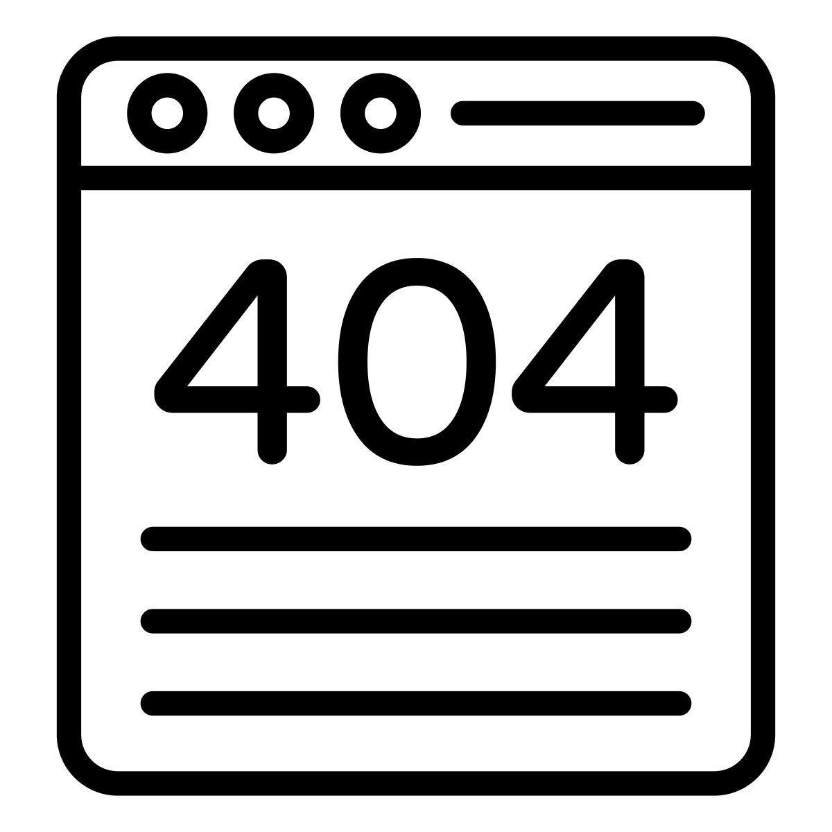 404 fehler icon