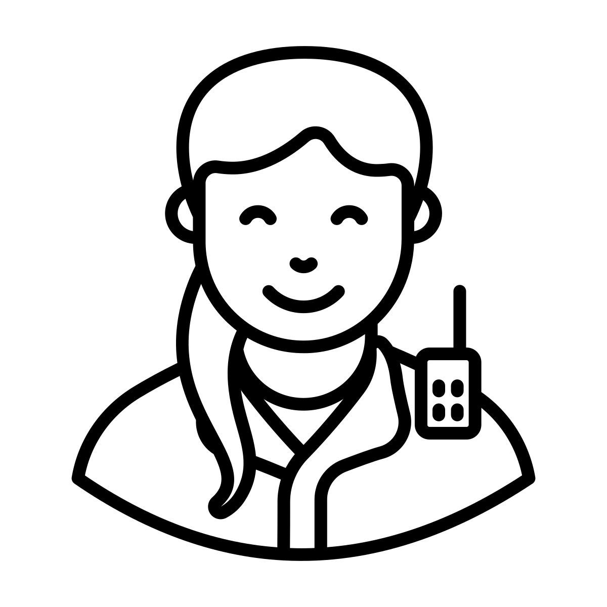 mujer policía icon