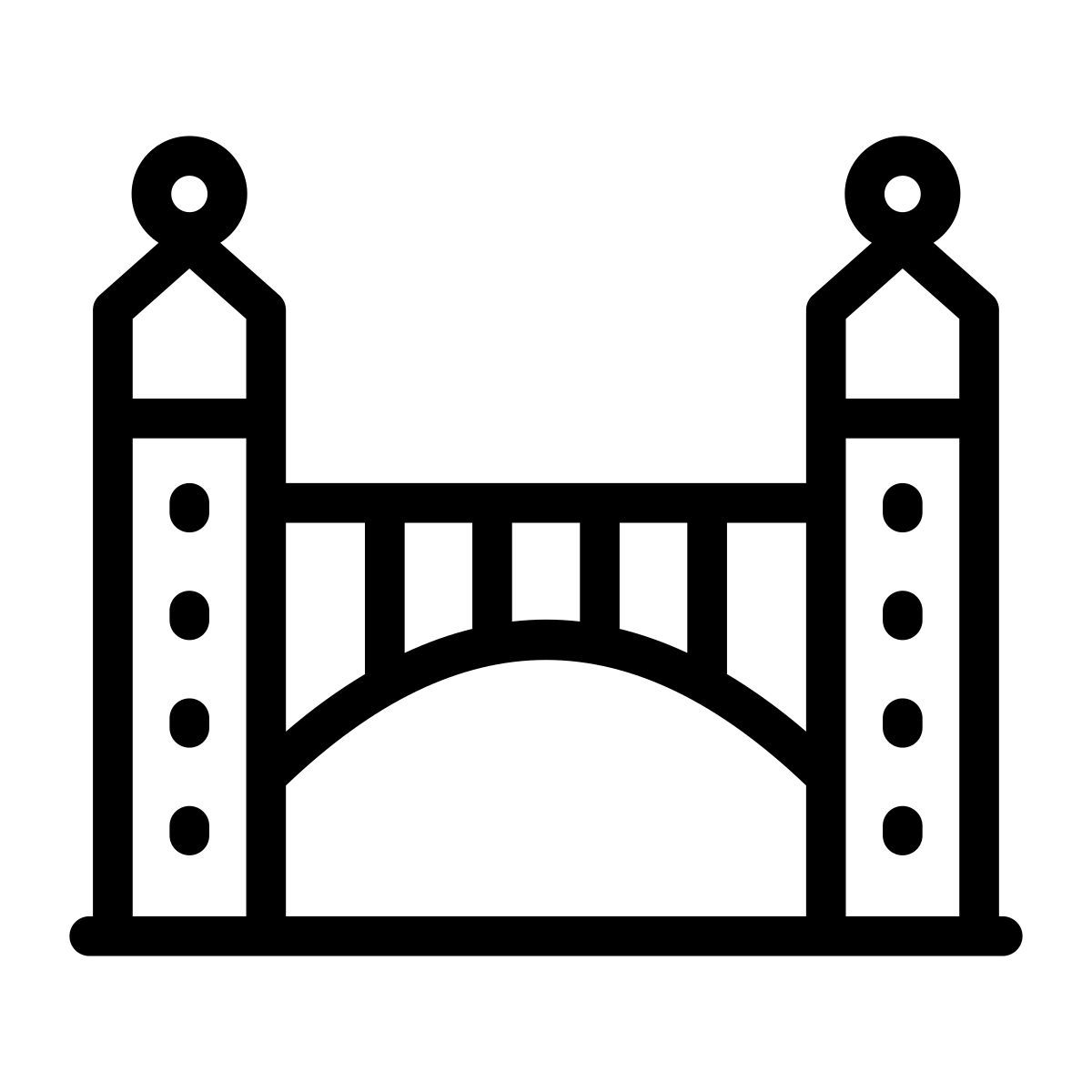 porte de devant fermée icon