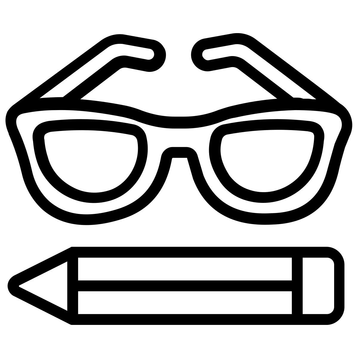 occhiali e matita icon