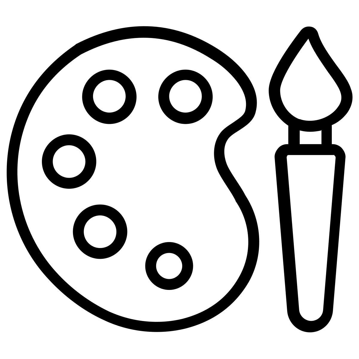 paint and brush icon