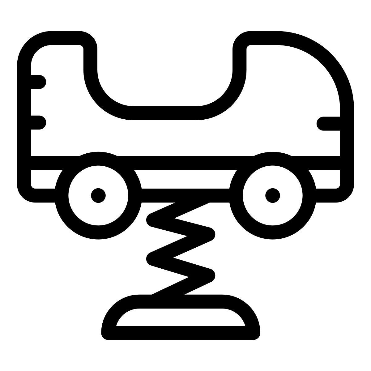 carro de balanço de mola icon