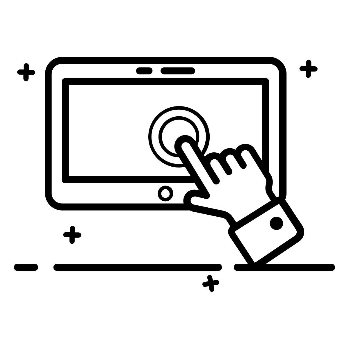 터치스크린 icon