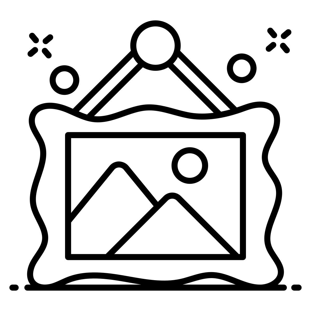 tenture murale icon