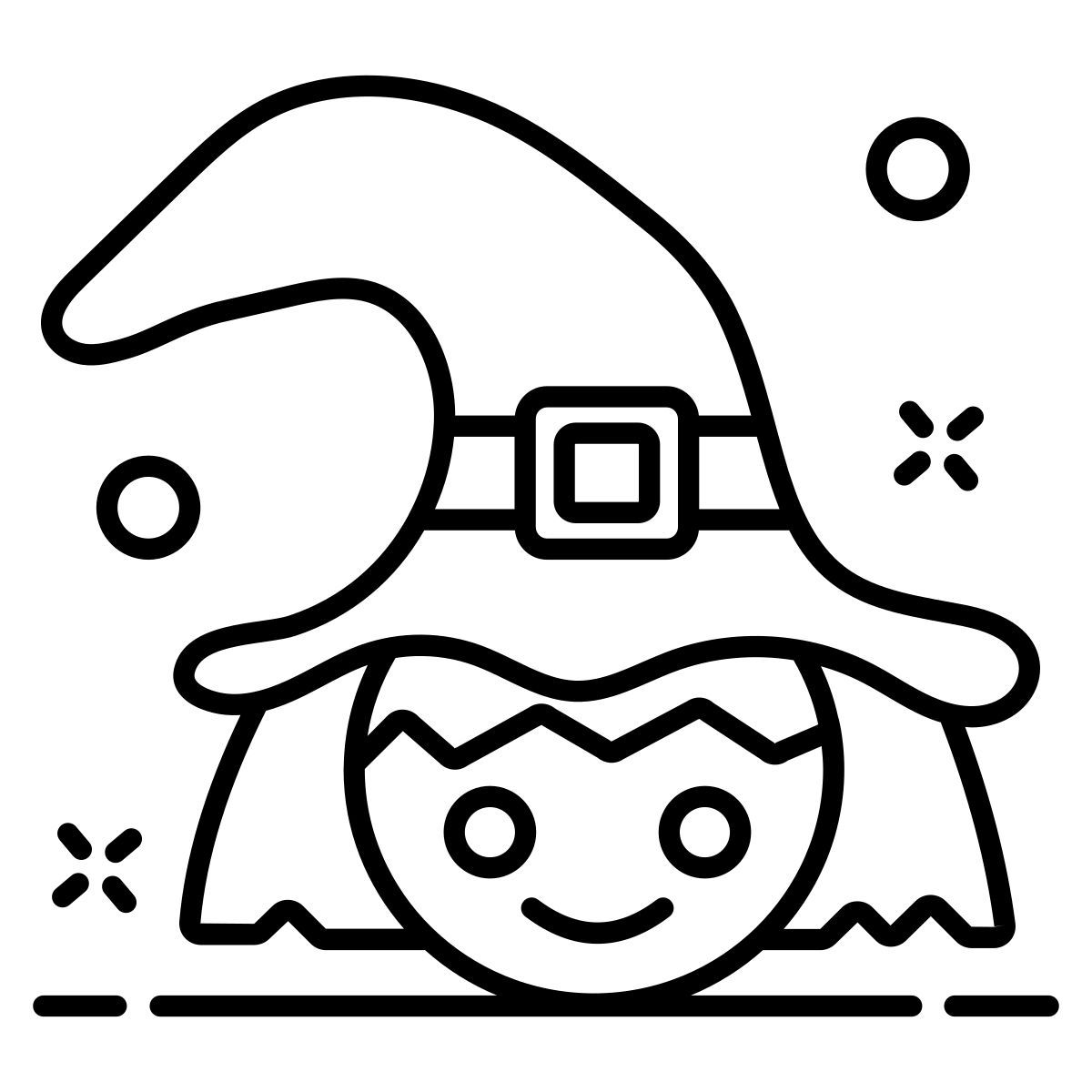 Personagem de bruxa icon