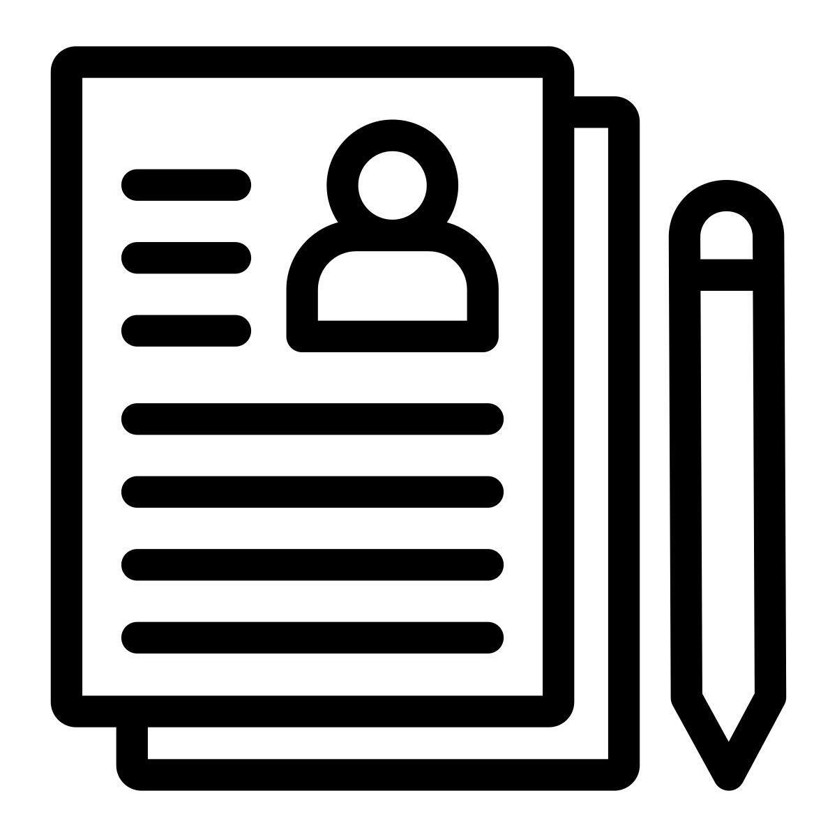 currículum vitae icon