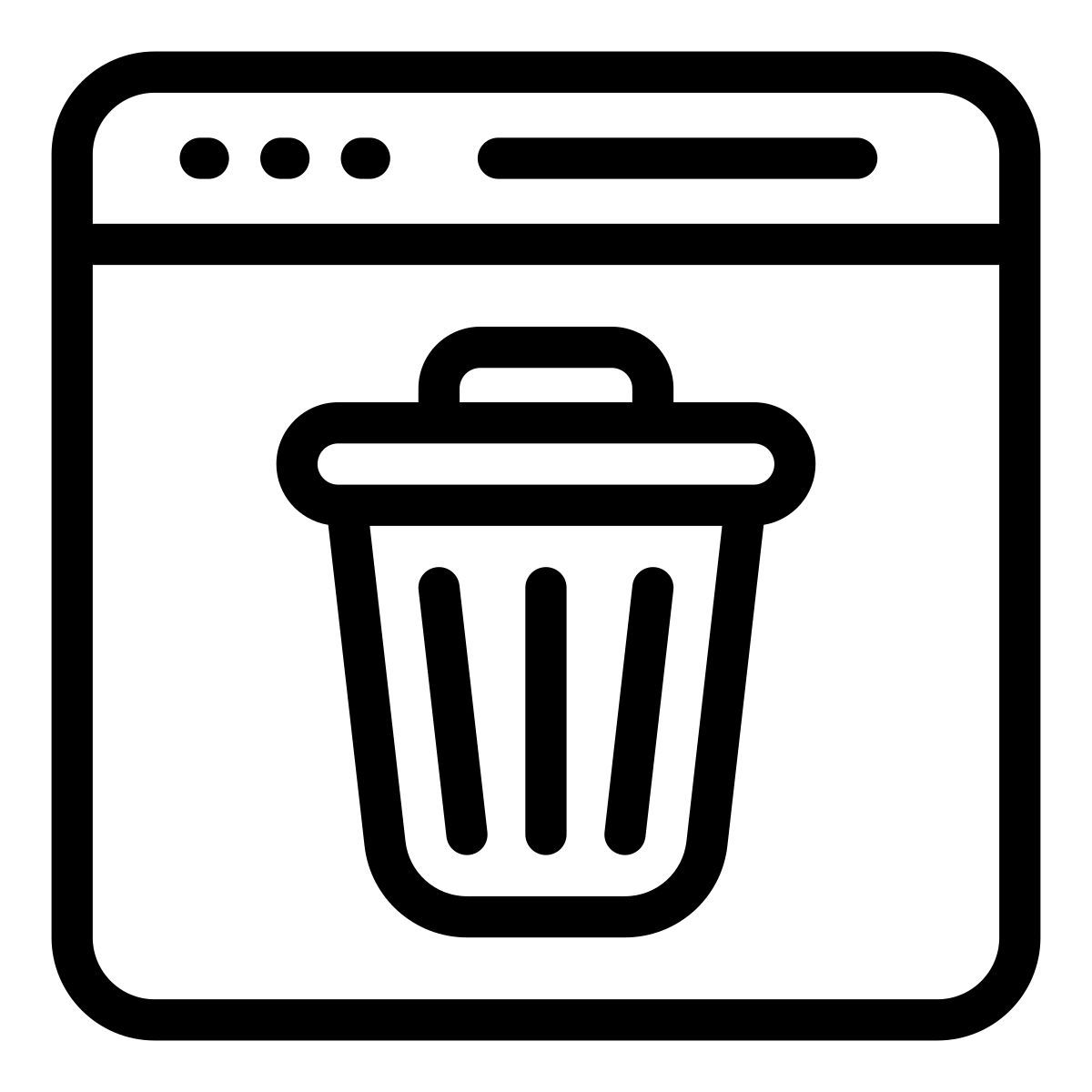 delete symbol icon